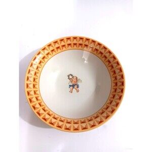 Fritz and Floyd 1995 Cherubs Omnibus Stonewear Serving Bowl Made In Indonesia